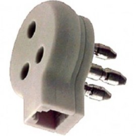 SPINA/ PRESA TELEFONICA TRIPOLARE CON PLUG
